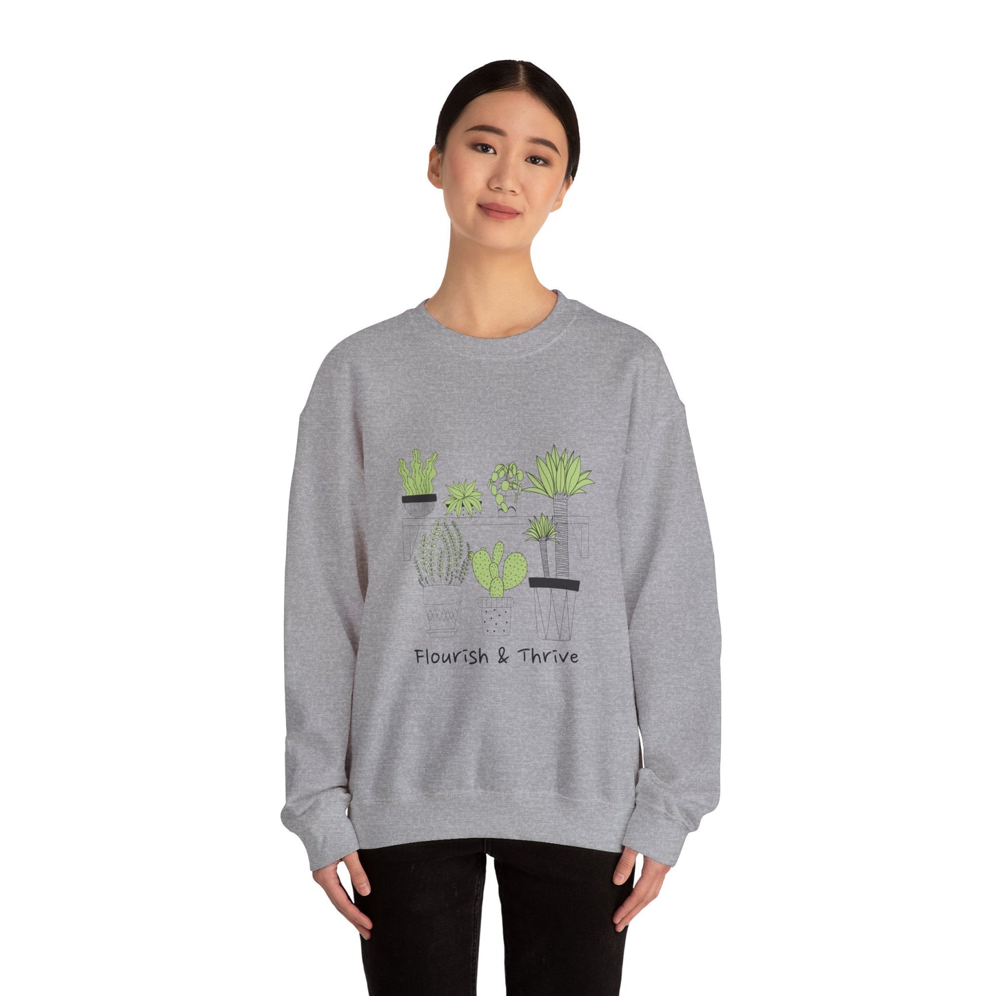 Flourish & Thrive Cactus Crewneck Sweatshirt