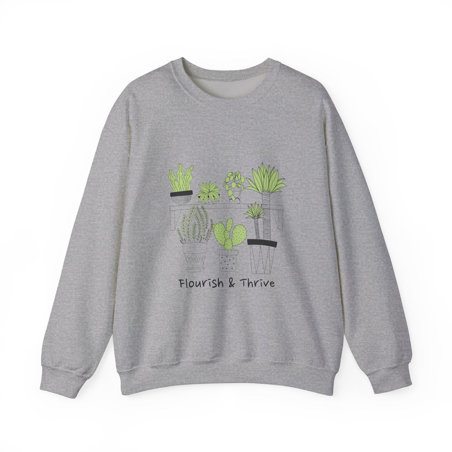 Flourish & Thrive Cactus Crewneck Sweatshirt