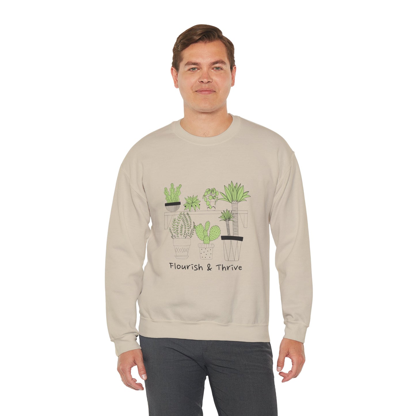 Flourish & Thrive Cactus Crewneck Sweatshirt