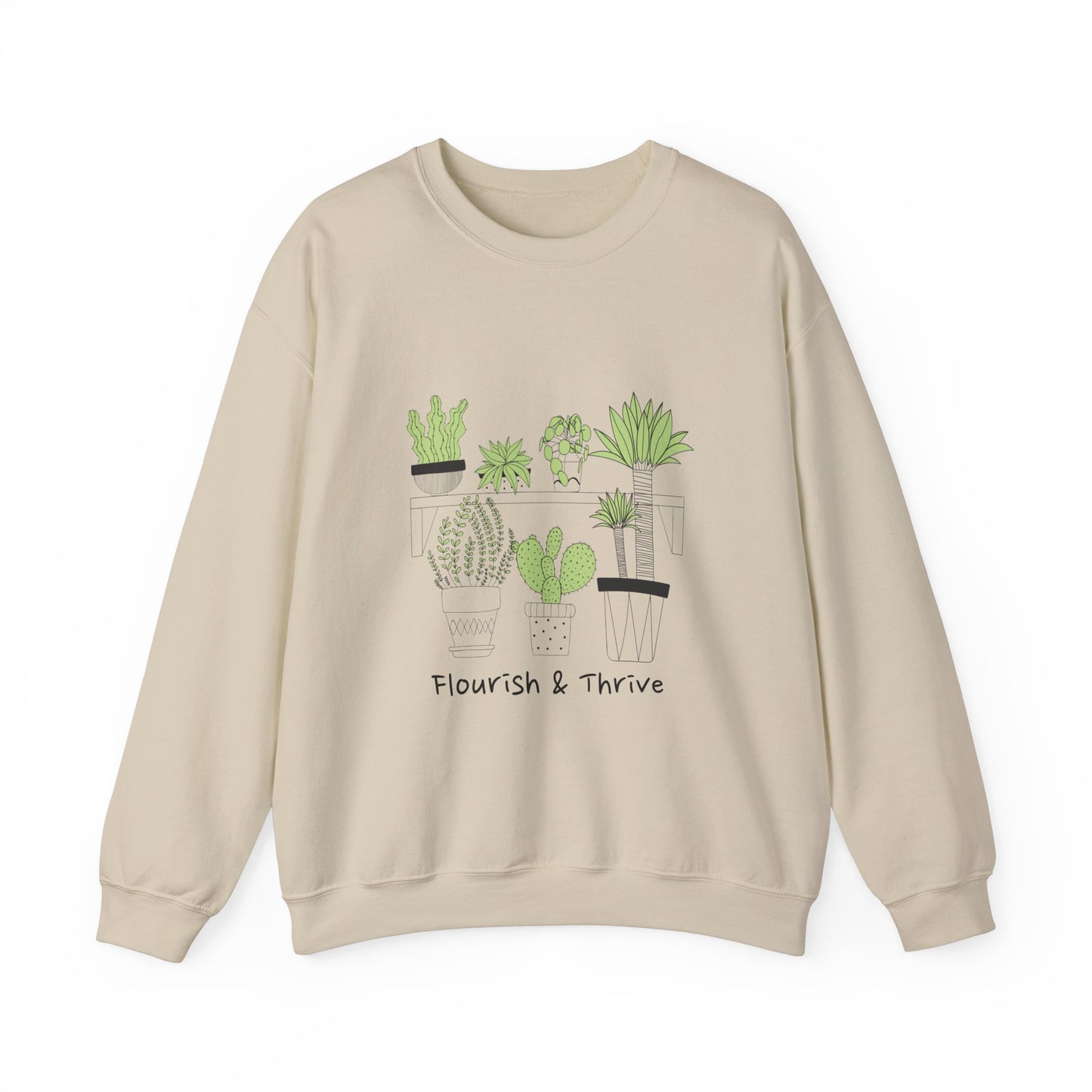 Flourish & Thrive Cactus Crewneck Sweatshirt