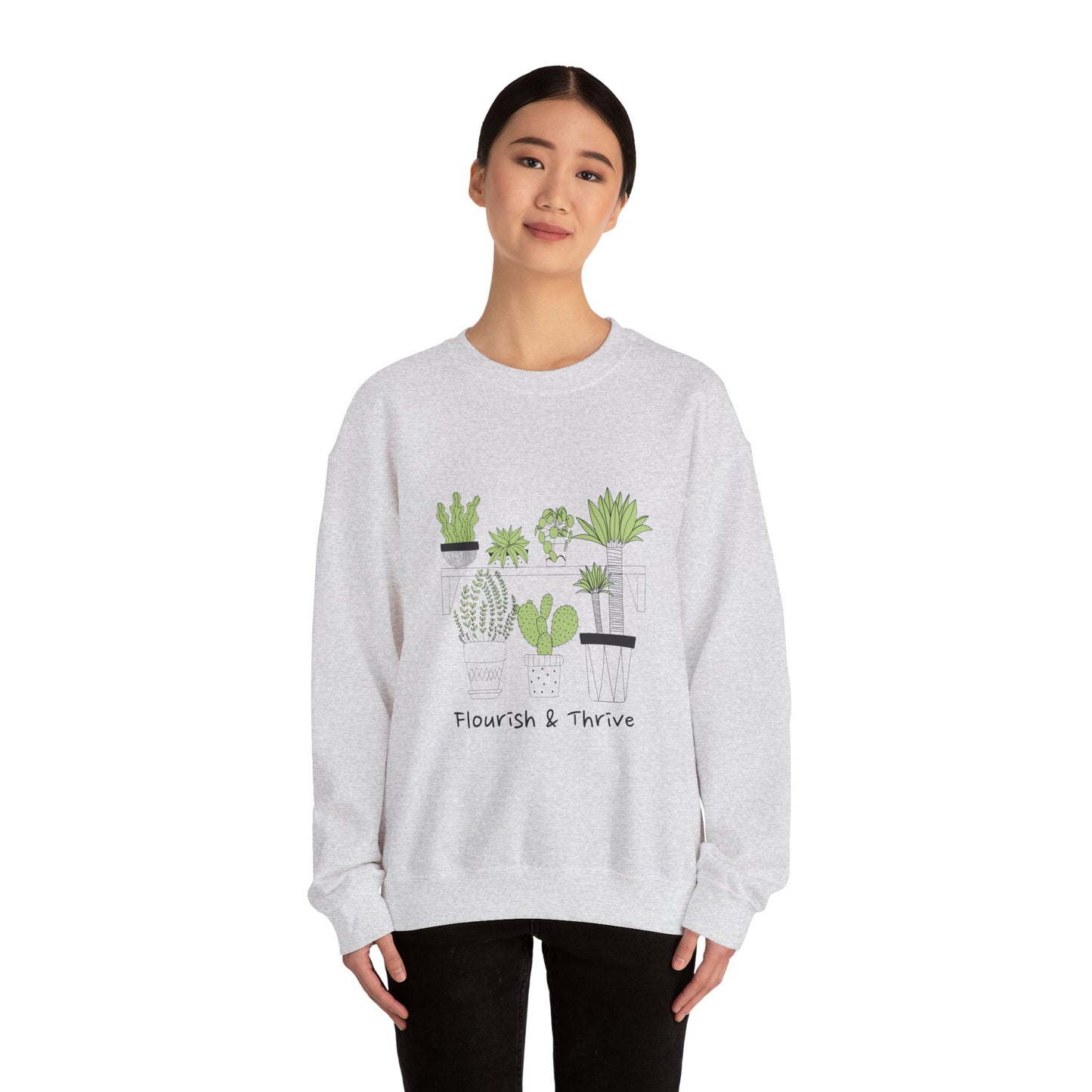 Flourish & Thrive Cactus Crewneck Sweatshirt